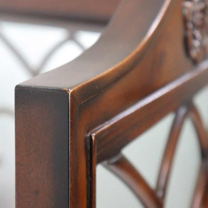 スクリーン 3連 木製 衝立 マホガニー 木製 完成品