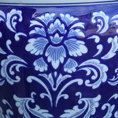 水鉢 大型 ひまわり 青 大 10号 火鉢 鉢カバー プランターカバー 向日葵