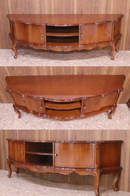 イタリア テレビボード 165cm 象嵌 ローキャビネット 6122