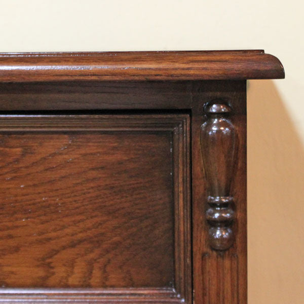 チェスト 102cm 6引き出し オーク 完成品 木製 レトロ