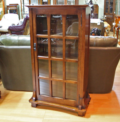 ブックシェルフ キャビネット オーク 完成品 木製 レトロ