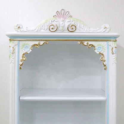 ロココ ブックケース 本棚 オープンキャビネット 白家具