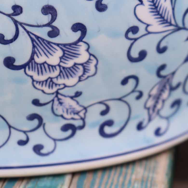 水鉢 大型 陶器 13号 水色 ボタン 火鉢 鉢カバー プランターカバー