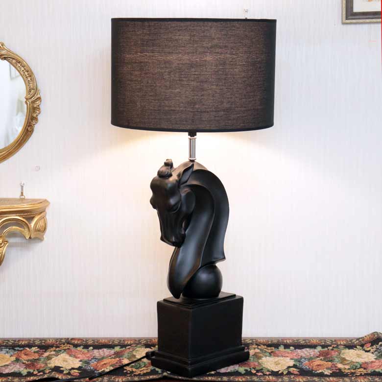 ホースライト ブラック 1灯 ランプ 照明 テーブルランプ