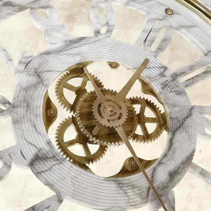 壁掛け 時計 ウォールクロック 大型 ゼブラマーブル – 輸入家具の