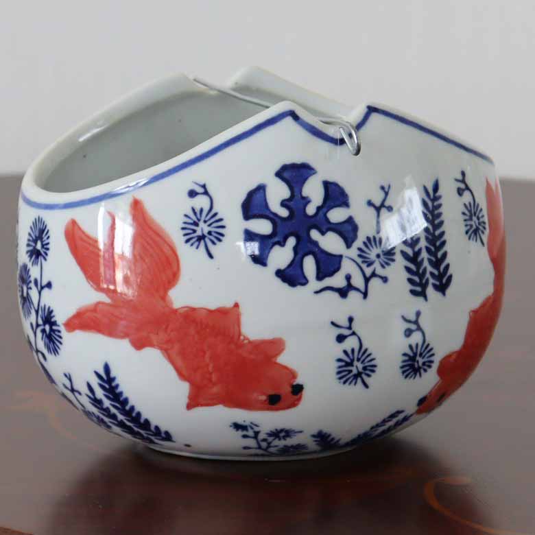 陶器 蚊取線香 ホルダー 金魚 虫除け 和雑貨 蚊遣り器 シノワズリ