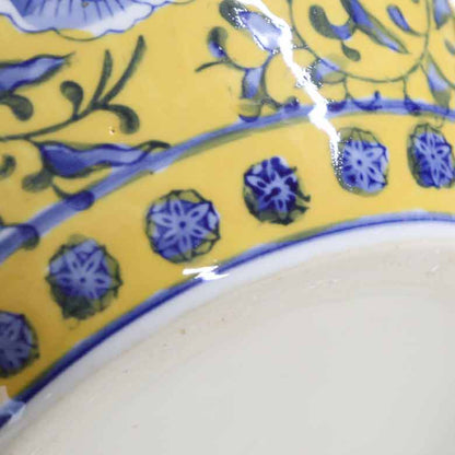 水鉢 黄色 7号 ミニ火鉢 鉢カバー プランターカバー