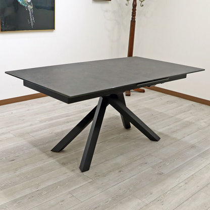 セラミック テーブルセット 伸長式 160cm 200cm ダイニングテーブル 5点セット 伸張式 食卓テーブル モダン