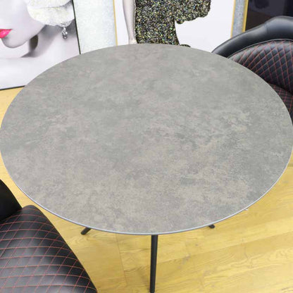 セラミック ダイニングテーブル 円形 100cm 単品 4人がけ ラウンドテーブル 食卓テーブル モダン