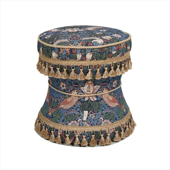 ジェニファーテイラー アワーグラスオットマン スツール いちご泥棒 JENNIFER TAYLOR