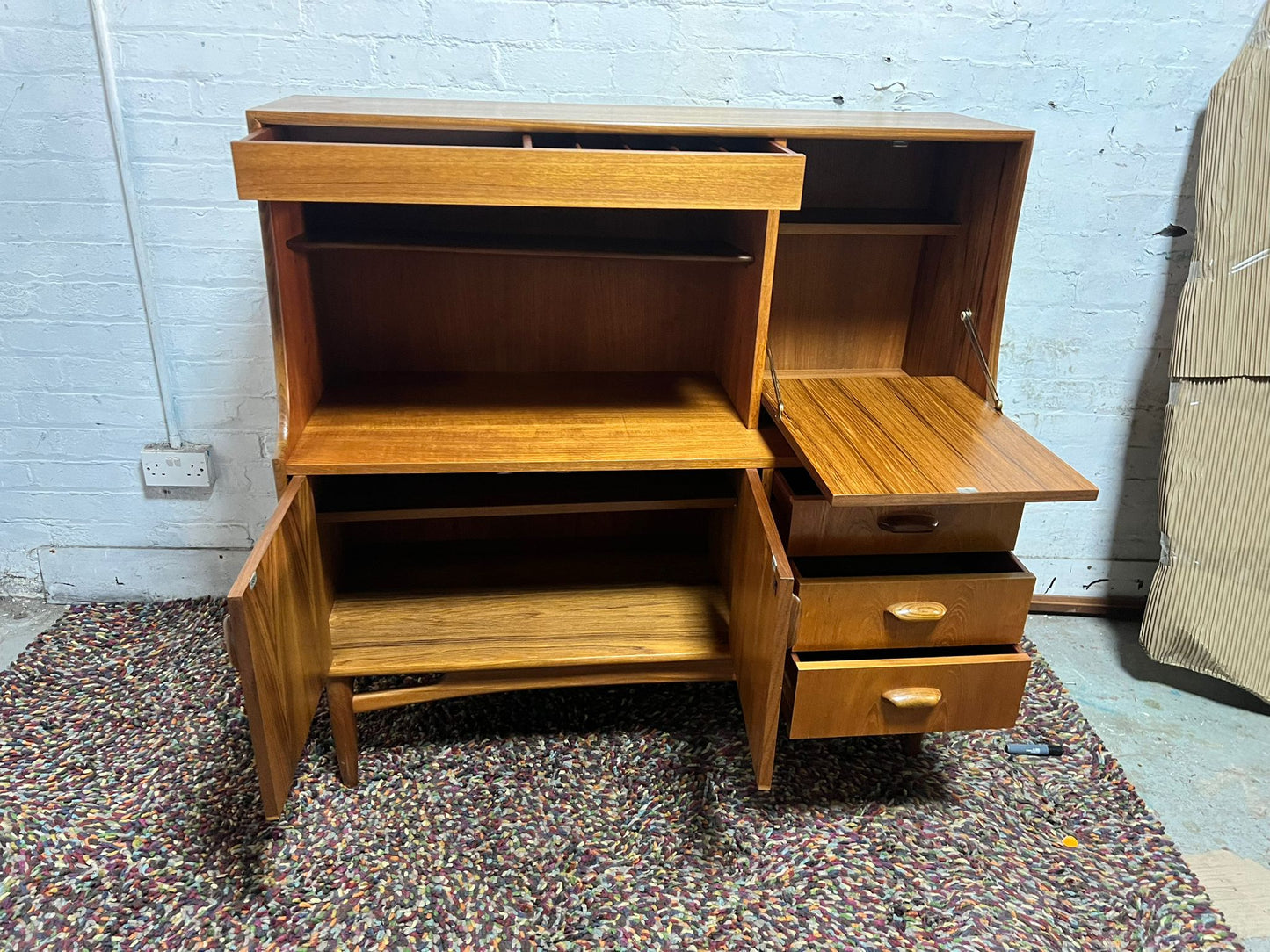 ＜入荷前先行予約＞ ショートハイボードG-PLAN Brasillia キャビネット チーク ヴィンテージ イギリス ミッドセンチュリー