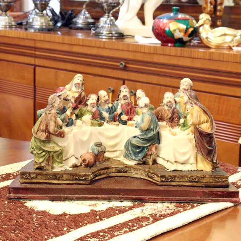 樹脂製置物 最後の晩餐 イエス キリスト レオナルド・ダ・ヴィンチ