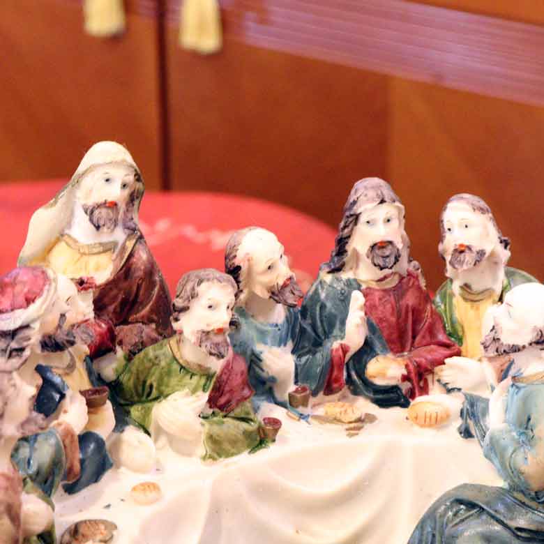 樹脂製置物 最後の晩餐 イエス キリスト レオナルド・ダ・ヴィンチ