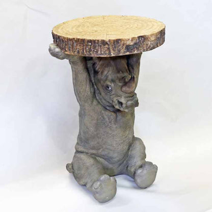 アニマルサイドテーブル サイ フラワースタンド かわいい リアル