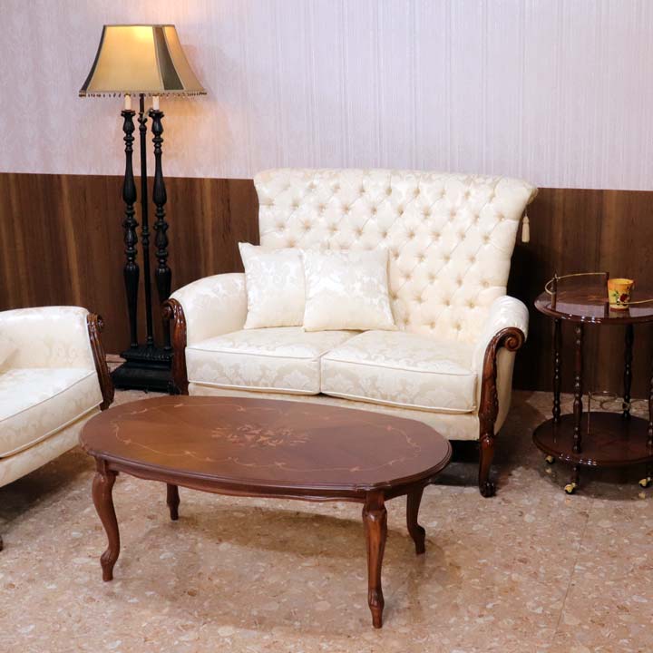 イタリア 2人掛け ソファ ベージュ ハイバック 2Pソファ 780/2