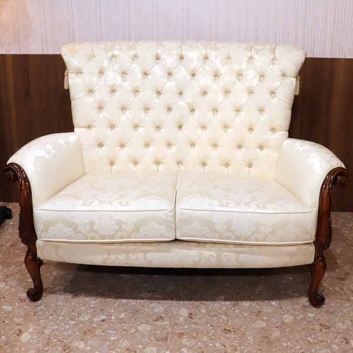 イタリア 2人掛け ソファ ベージュ ハイバック 2Pソファ 780/2