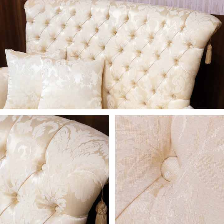 イタリア 2人掛け ソファ ベージュ ハイバック 2Pソファ 780/2