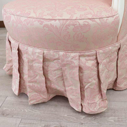 イタリア 一人がけ ソファー ホワイト ピンクアラベスク 785W/COP