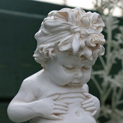 ガーデニング 置物 天使 オーナメント 男の子 メタボくん 高さ17cm