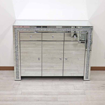 ミラー家具 ローキャビネット 120cm ディスプレイスタンド サイドボード