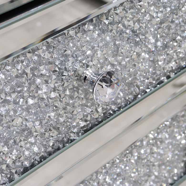 ミラー家具 5段チェスト ディスプレイスタンド サイドテーブル C5