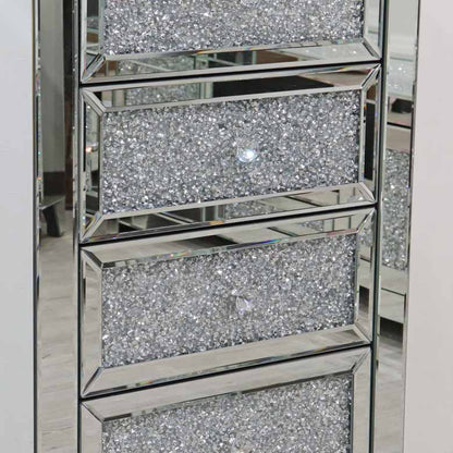 ミラー家具 5段チェスト ディスプレイスタンド サイドテーブル C5