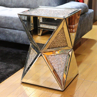 ミラー家具 サイドテーブル ディスプレイスタンド