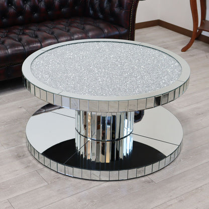ミラー家具 リビングテーブル 100m 円形 ローテーブル