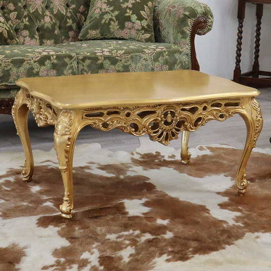 リビングテーブル ゴールド 84cm ローテーブル 猫脚 イタリア DIBIASE TB-S-GD