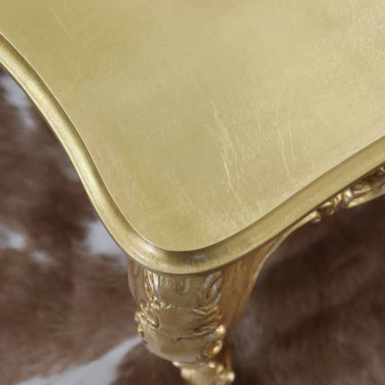 リビングテーブル ゴールド 84cm ローテーブル 猫脚 イタリア DIBIASE TB-S-GD