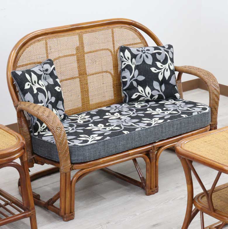 爽やかグリーン ソファ 硬め クッション2個付き SF-3862