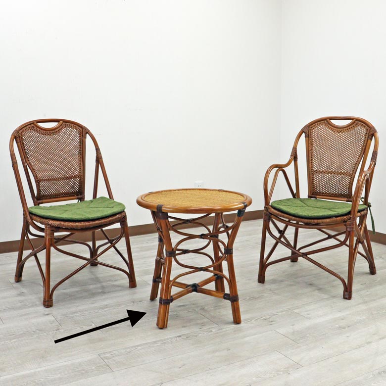 軽量ラタン ローテーブル 手作り ラウンドテーブル 軽い