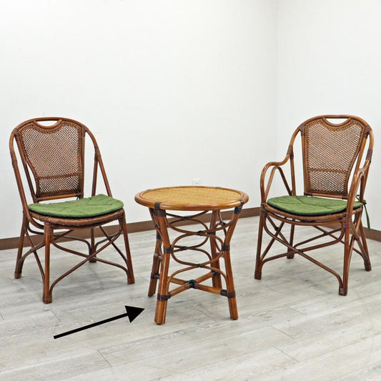 軽量ラタン ローテーブル 手作り ラウンドテーブル 軽い