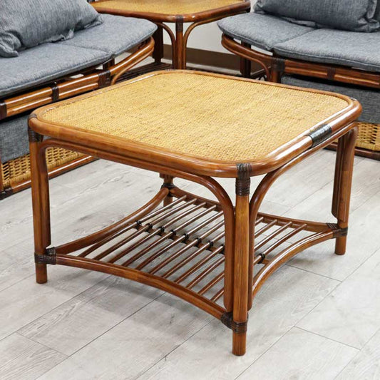 軽量ラタン ローテーブル 手作り 正方形 テーブル 軽い