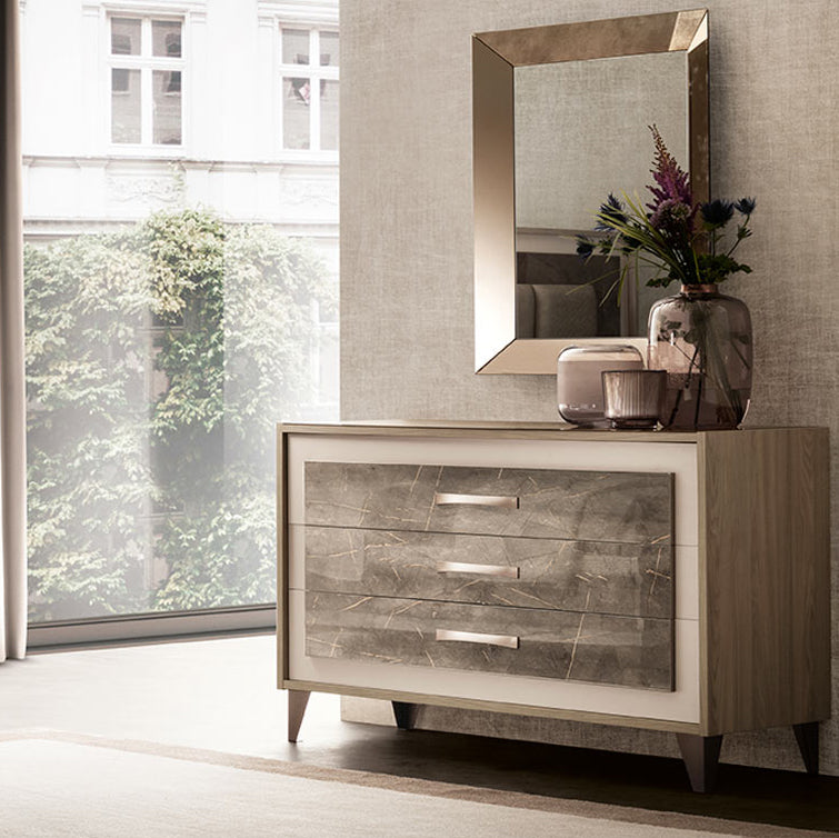 ワイドチェスト 3引出 129cm幅 Arredoclassic アレドクラシック ADORA AMBRA アンブラ アレドクラシック 高級家具