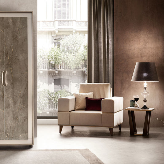 イタリア製 1人掛けソファ 1シーター ソファー Arredoclassic アレドクラシック ADORA AMBRA アンブラ アレドクラシック ヨーロピアン アンティーク