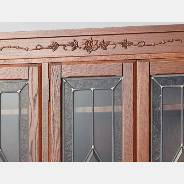 カントリーハウス 3ドア キャビネット オーク材 天然木使用 国産家具 英国調 ブリティッシュ CDB22