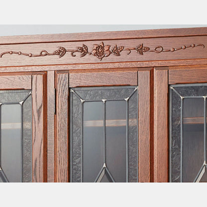 カントリーハウス 3ドア キャビネット オーク材 天然木使用 国産家具 英国調 ブリティッシュ CDB22