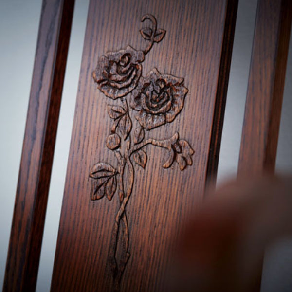 カントリーハウス アームチェア ダイニングチェア レリーフ オーク材 天然木使用 国産家具 英国調 ブリティッシュ CDC31