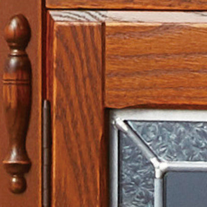 カントリーハウス 4ドア サイドボード 宮付 スリムキャビネット オーク材 天然木使用 国産家具 英国調 ブリティッシュ CLB13