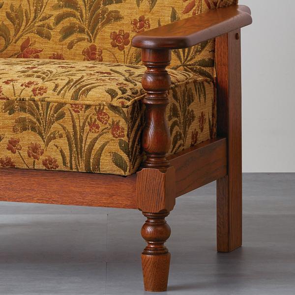 カントリーハウス 2人がけソファ W150cm サロン オーク材 天然木使用 国産家具 英国調 ブリティッシュ CLC32