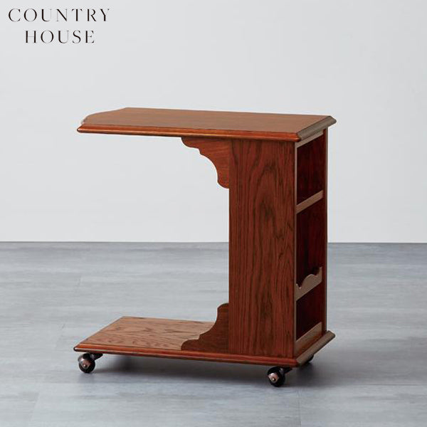 カントリーハウス サイドテーブル ワゴン オーク材 天然木使用 国産家具 英国調 ブリティッシュ CPT31