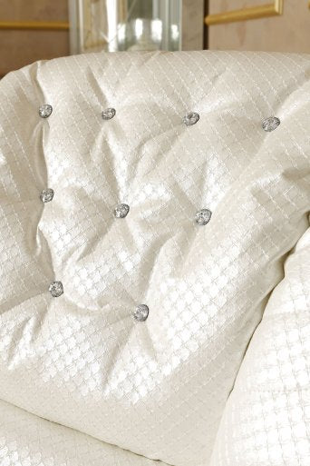 レオナルド 二人掛けソファー  レザー アイボリー イタリア キャメル