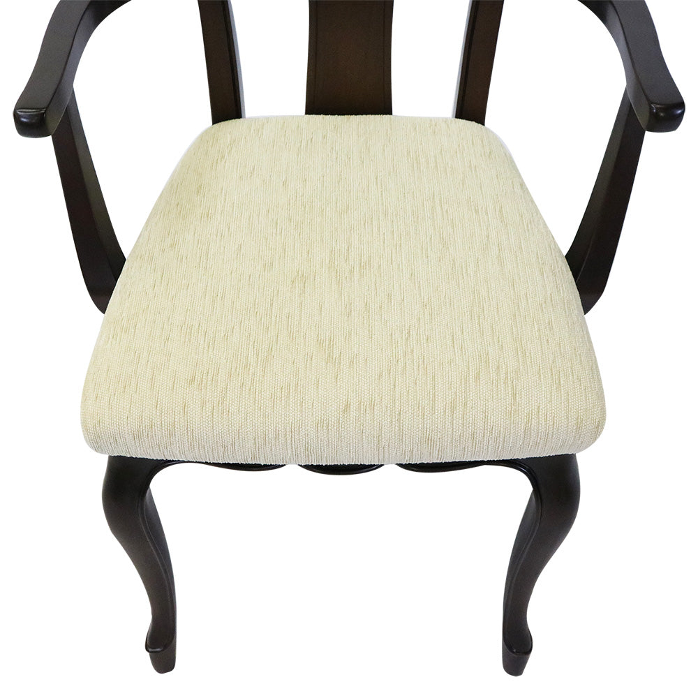 ダイニングテーブルセット アームチェア 2人掛け 3点セット W85cm 東海家具 フルール DM チェアB マホガニー ダークブラウン 264288