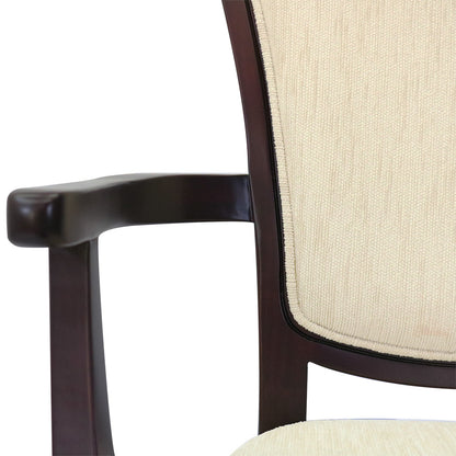 ダイニングテーブルセット アームチェア 2人掛け 3点セット W85cm 東海家具 フルール DM チェアD マホガニー ダークブラウン 264356