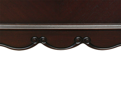 ナイトテーブル サイドテーブル 2口 コンセント付 スライドカウンター付 東海家具 フルール DM マホガニー ダークブラウン 783222