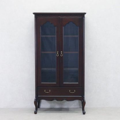 キャビネット ガラスキャビネット 東海家具 フルール DM キャビネット72 マホガニー ダークブラウン 784809