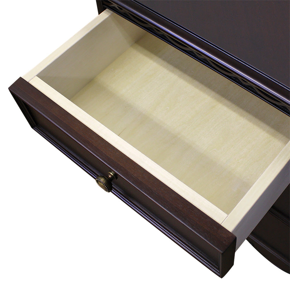 チェスト ローチェスト タンス 衣類収納 幅85cm 東海家具 フルール DM チェスト85 マホガニー ダークブラウン 783208