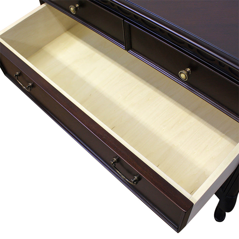 チェスト ローチェスト タンス 衣類収納 幅85cm 東海家具 フルール DM チェスト85 マホガニー ダークブラウン 783208