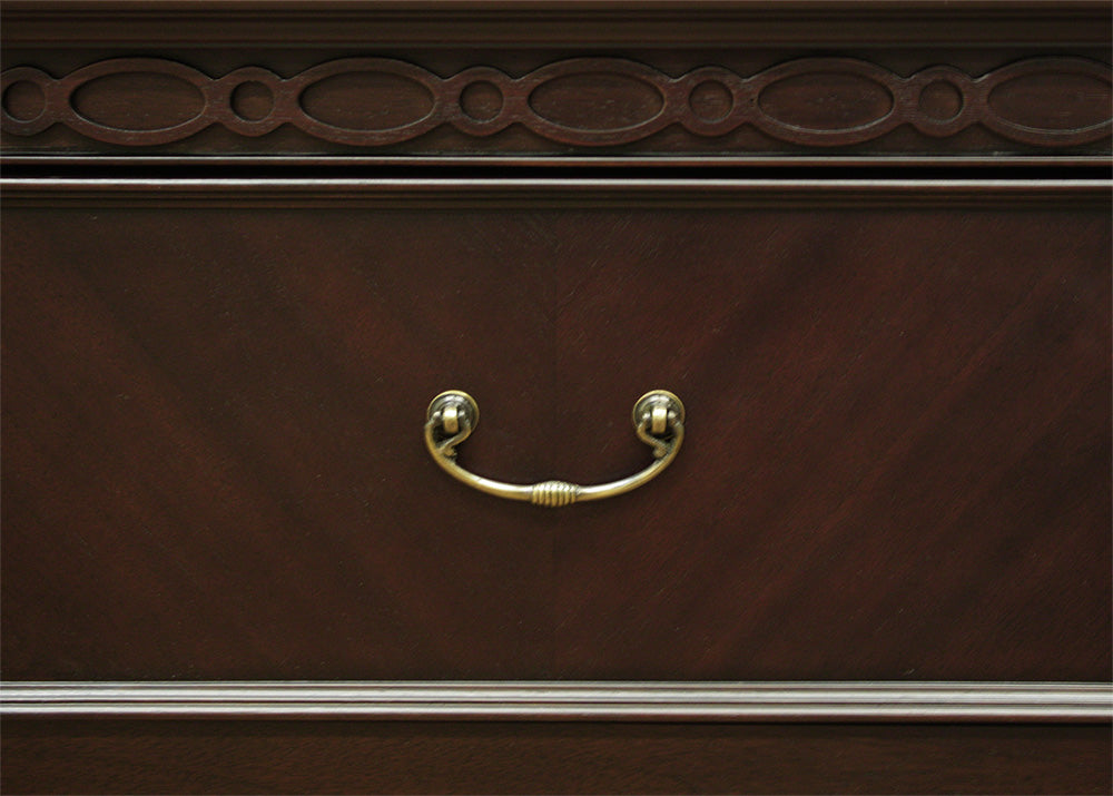 チェスト ローチェスト タンス 衣類収納 幅85cm 東海家具 フルール DM チェスト85 マホガニー ダークブラウン 783208